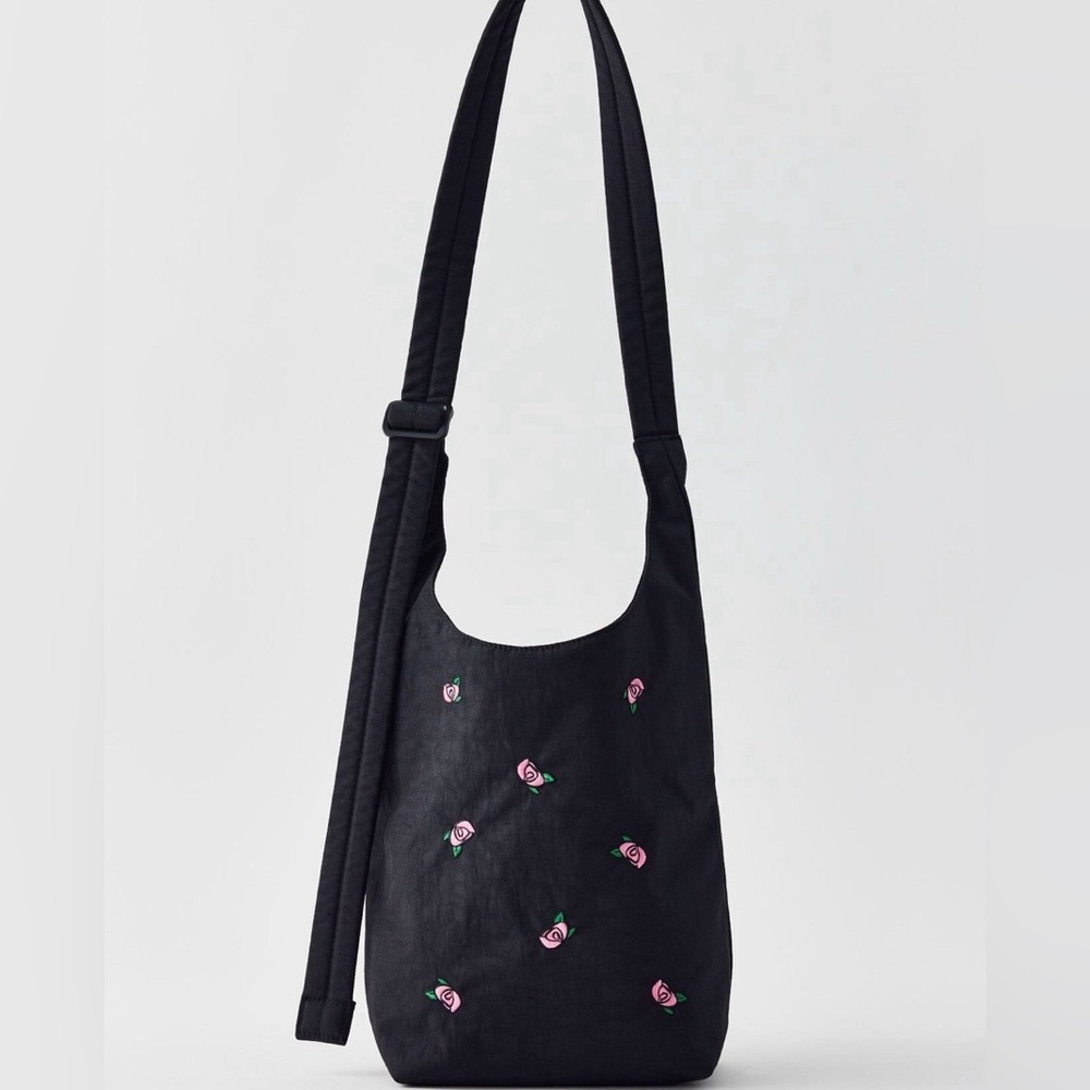 NWOT BAGGU UO Exclusive Rose Embroidery Small
Nylon Sling Bag - Picture 1 of 12